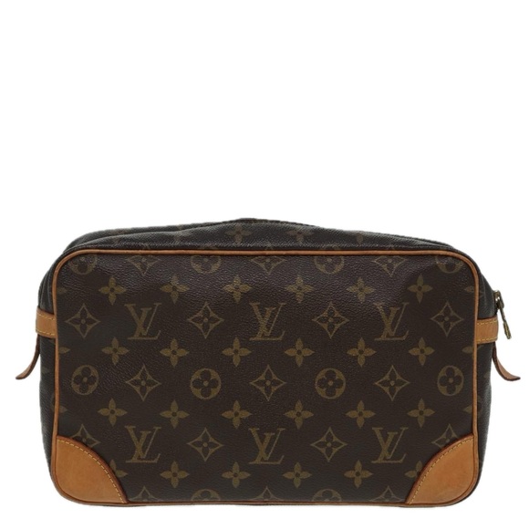 LOUIS VUITTON Monogram Compiegne 28 Clutch Bag M51845 LV Auth 84708 - Picture 2 of 16